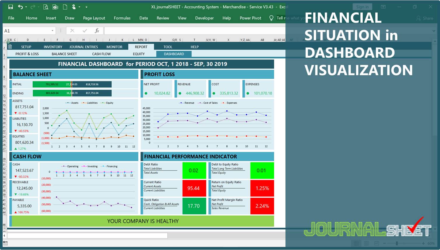 journalSHEET - Accounting System Dashboard