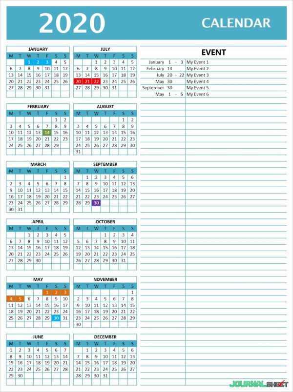 yearly-calendars-journalsheet