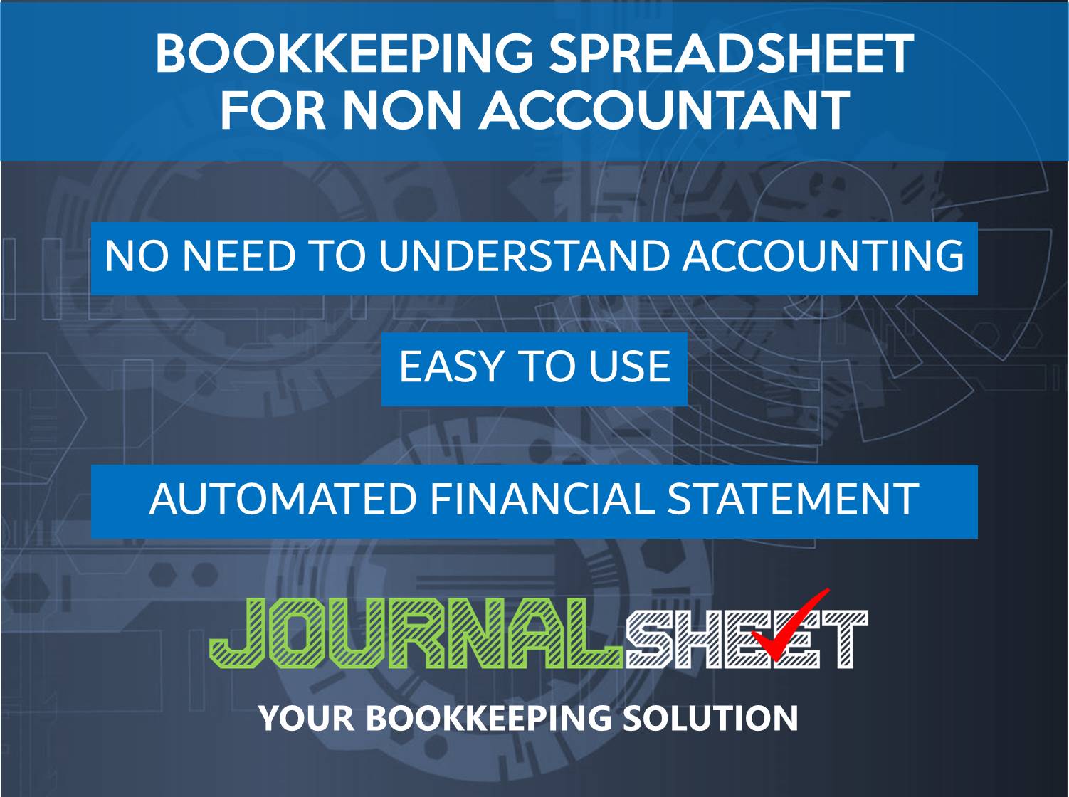 Bookkeeping Spreadsheet for Non Accountant