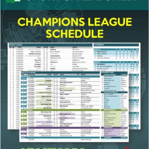Champions League Schedule Template 300x300 