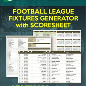 Football League Fixtures Generator with Scoresheet