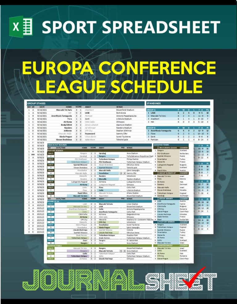JS812SSXL UEFA EUROPA CONFERENCE LEAGUE 2023/2024 FIXTURES