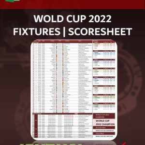 World Cup 2022 Fixtures Template