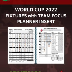 FIFA World Cup Qatar 2022 Schedule with Team Focus - Planner Insert