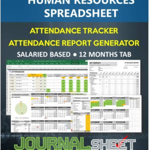 Attendance Tracker - Salaried Based - 12 Months Tab