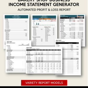 Income Statement Generator - Bakery Shop