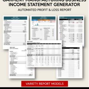 Income Statement Generator - Garment Manufacturing Business