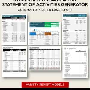 Income Statement Generator - Non Profit Organization
