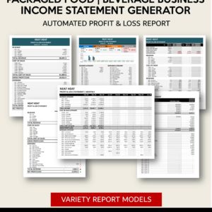 Income Statement Generator - Packaged Food