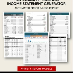 Income Statement Generator - Photography
