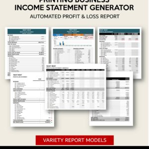 Income Statement Generator - Printing Business