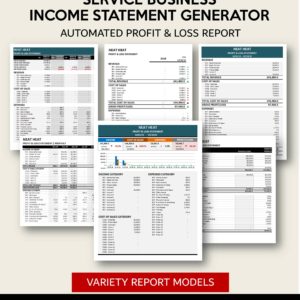 Income Statement Generator - Service Business