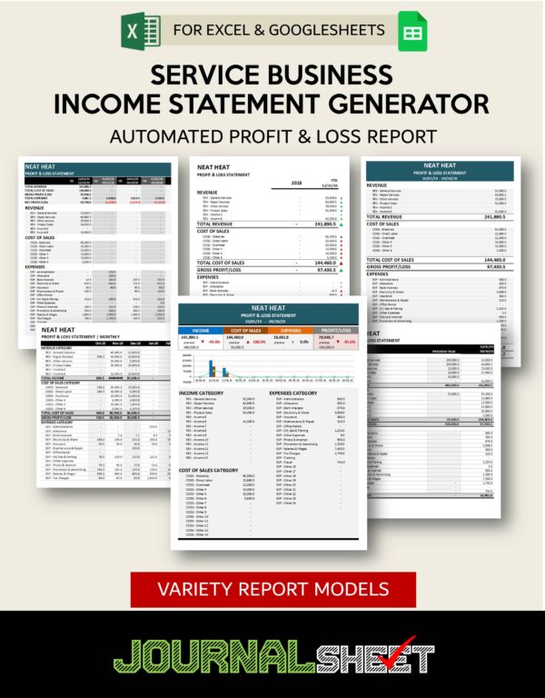 Income Statement Generator - Service Business