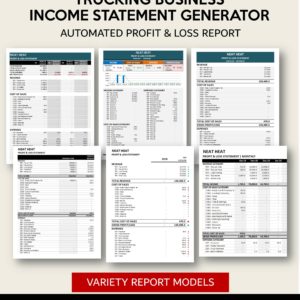 Income Statement Generator - Trucking Business