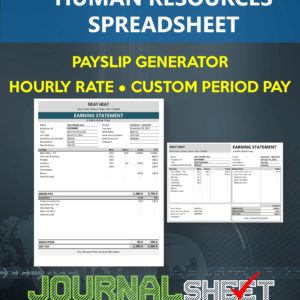 Payslip Template - Hourly Rate - Custom Pay Period