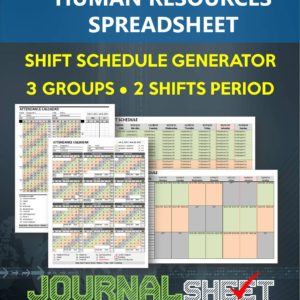 Shift Schedule Generator - 3 Groups - 2 Shifts